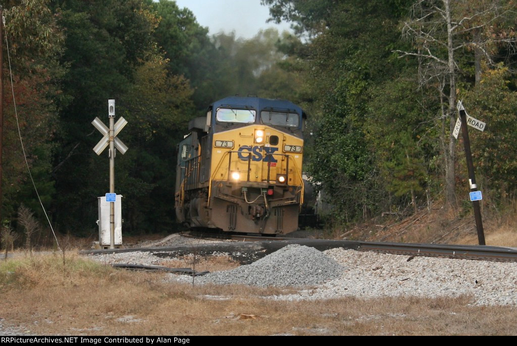 CSX 73 crosses Westbrook Road